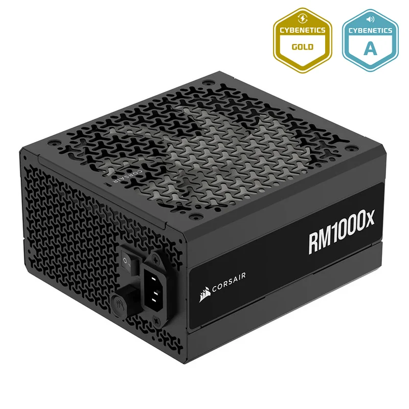 Corsair RM1000x 1000W Cybenetics Gold ATX 3.1 PCIe 5.1 Fully Modular ATX Power Supply (CP-9020271-NA)