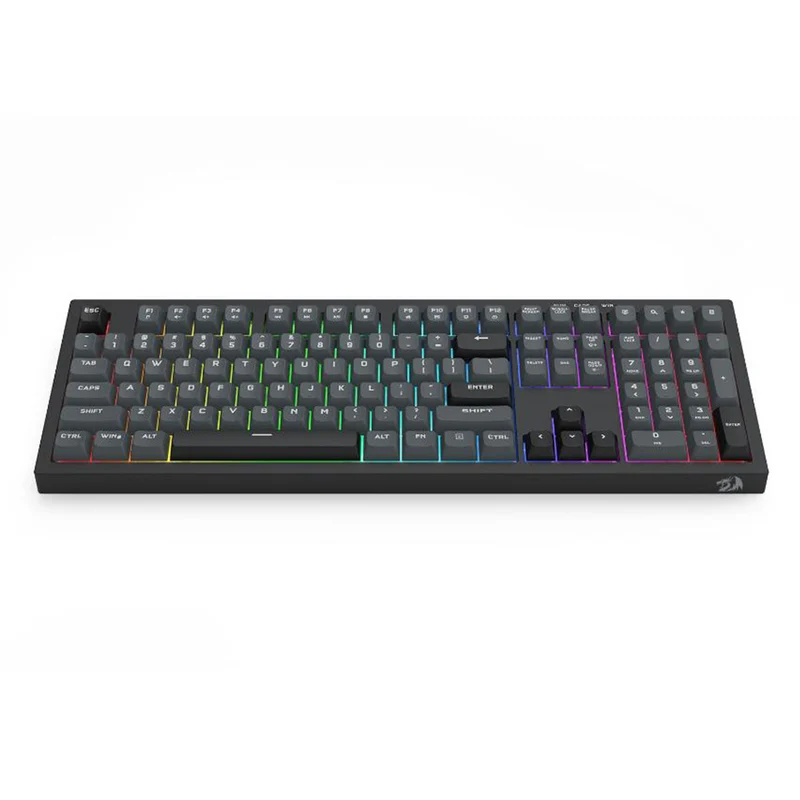 Redragon K518-RGB Crux 108-Key Wired Membrane Gaming Keyboard (Grey/Black, White/Green, Milk Tea)