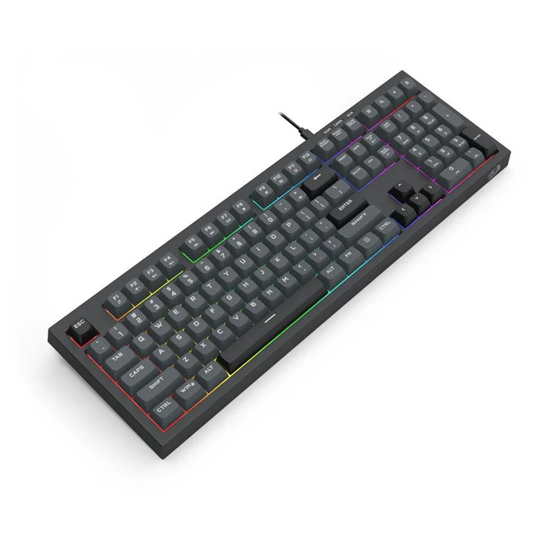 Redragon K518-RGB Crux 108-Key Wired Membrane Gaming Keyboard (Grey/Black, White/Green, Milk Tea)