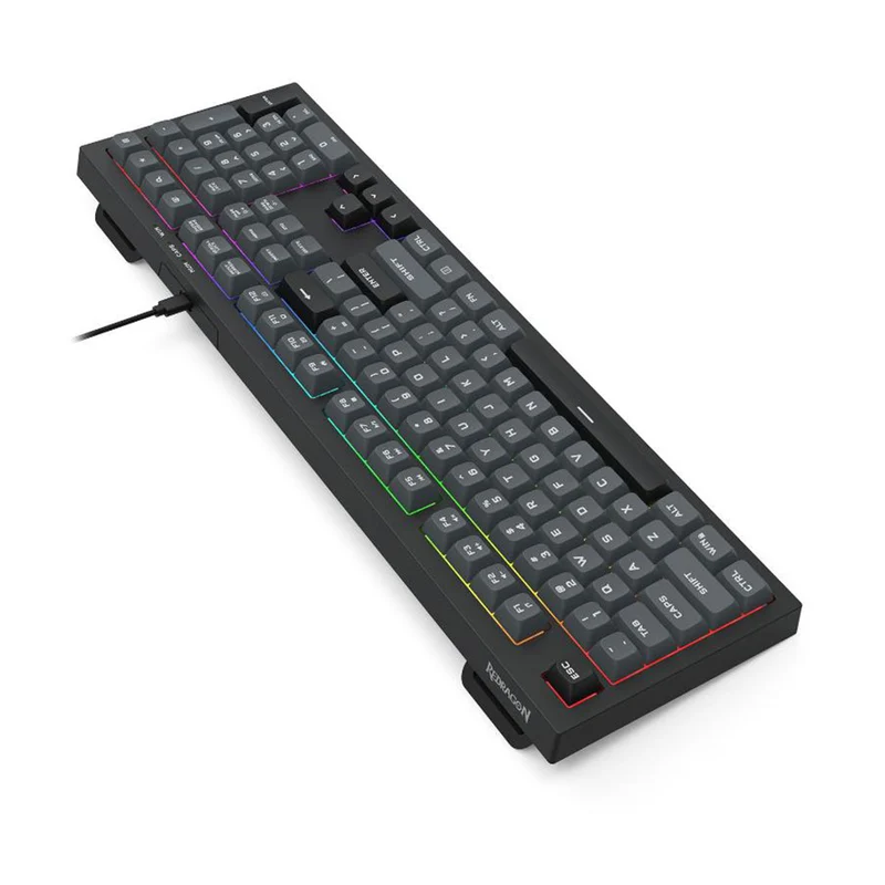 Redragon K518-RGB Crux 108-Key Wired Membrane Gaming Keyboard (Grey/Black, White/Green, Milk Tea)
