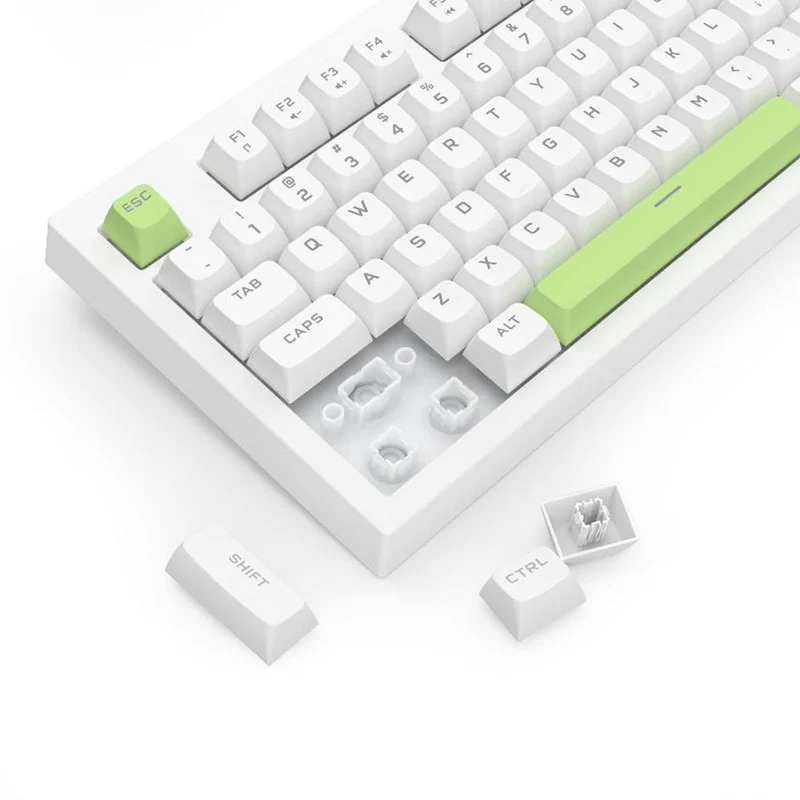 Redragon K518-RGB Crux 108-Key Wired Membrane Gaming Keyboard (Grey/Black, White/Green, Milk Tea)