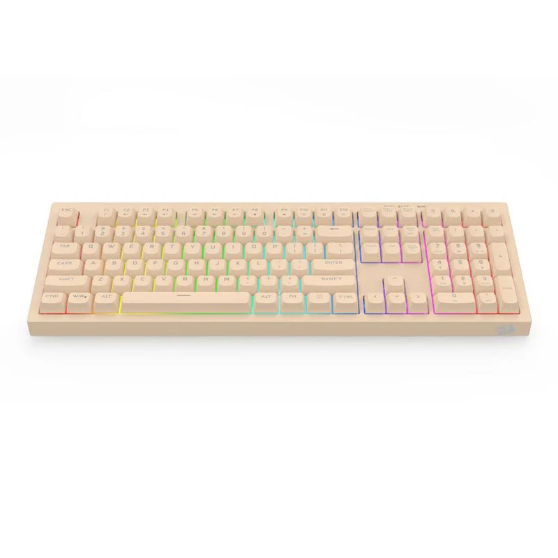 Redragon K518-RGB Crux 108-Key Wired Membrane Gaming Keyboard (Grey/Black, White/Green, Milk Tea)