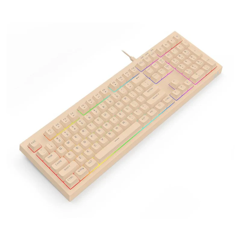 Redragon K518-RGB Crux 108-Key Wired Membrane Gaming Keyboard (Grey/Black, White/Green, Milk Tea)