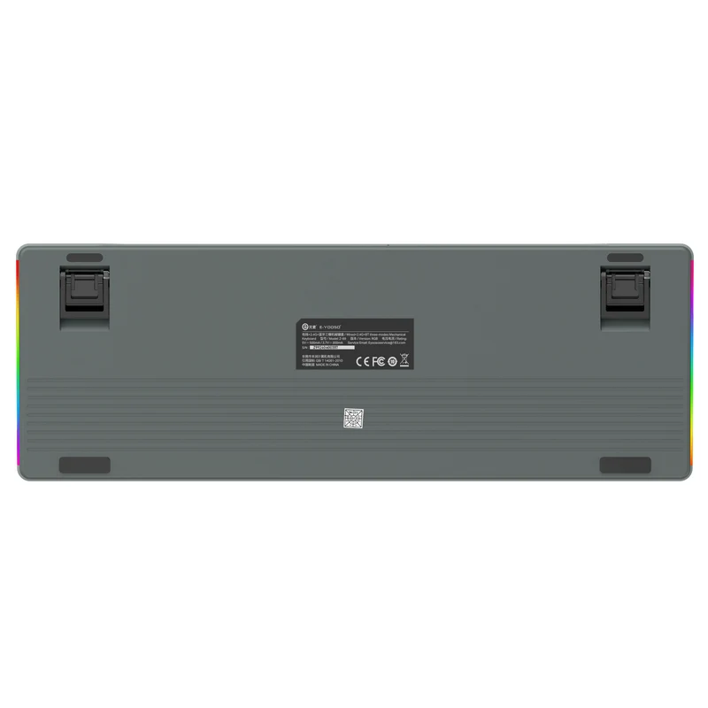 E-Yooso Z-99 Tri-Mode RGB 99-Keys Mechanical Keyboard Gradient Grey (Blue Switch, Silverwood Switch)