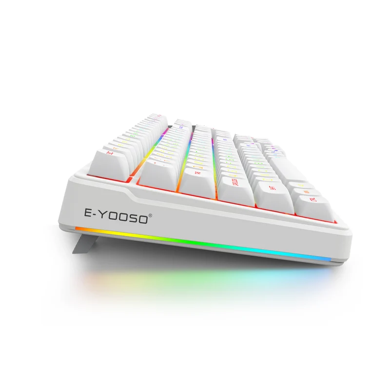 E-Yooso Z-99 RGB 99-Keys Wired Mechanical Keyboard White (Silverwood Switch)