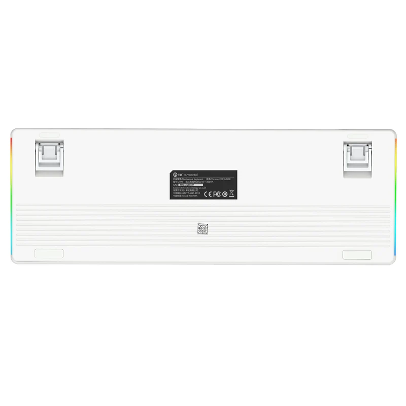 E-Yooso Z-99 RGB 99-Keys Wired Mechanical Keyboard White (Silverwood Switch)