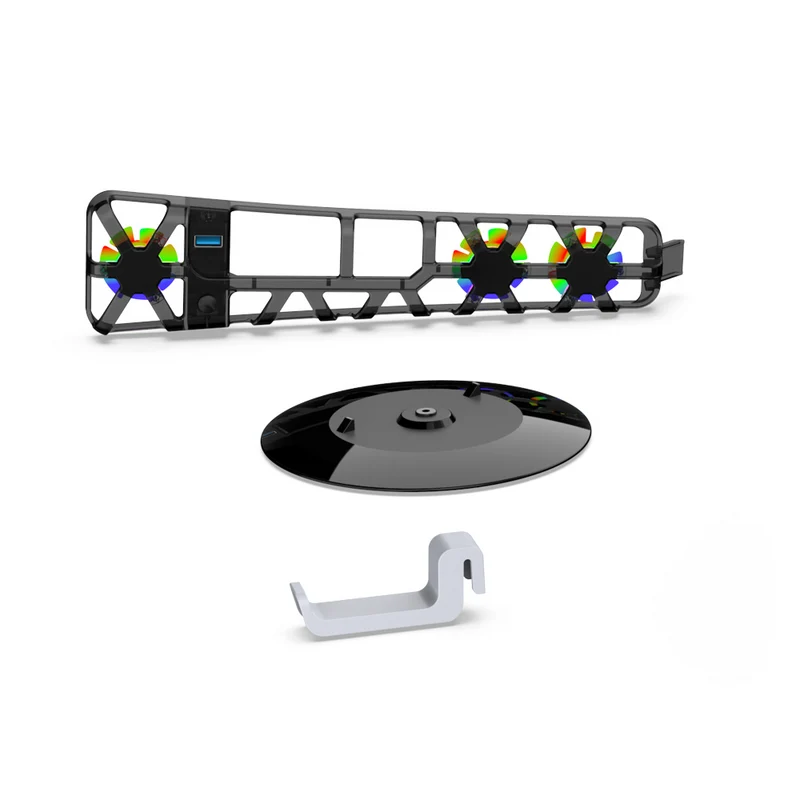 Dobe 3 In 1 Kit Cooling Fan | Console Stand | Headphone Hook For PS5 Slim TP5-3538D