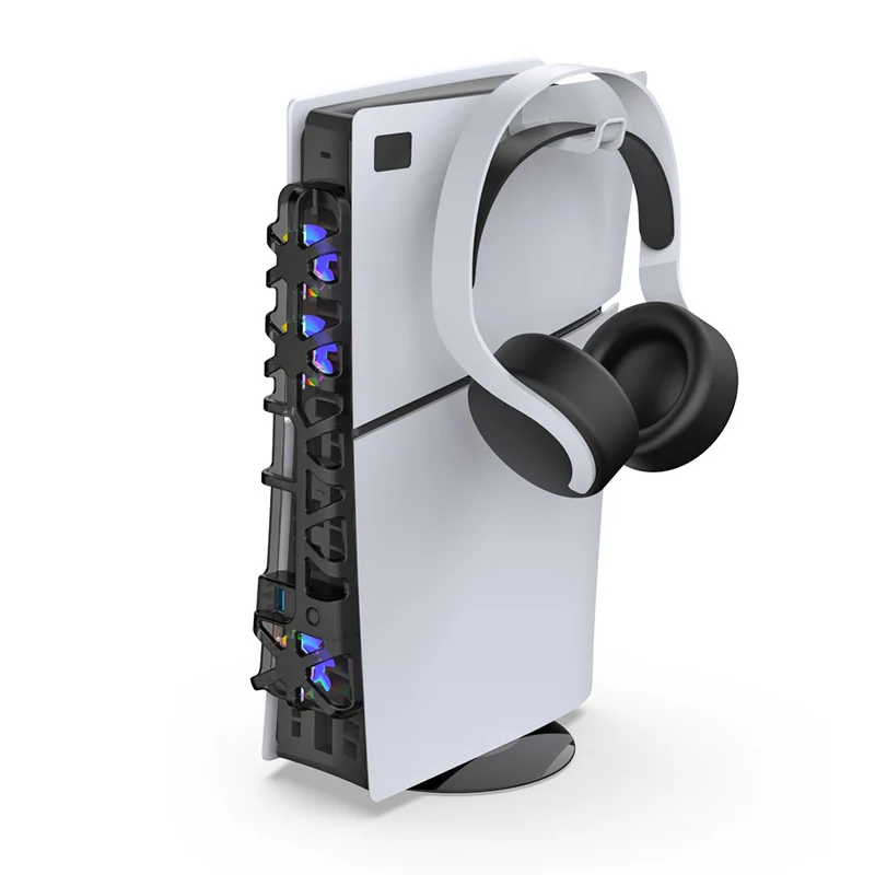 Dobe 3 In 1 Kit Cooling Fan | Console Stand | Headphone Hook For PS5 Slim TP5-3538D