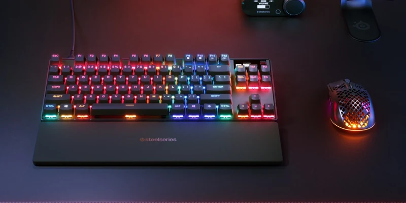 SteelSeries Apex Pro TKL Gen 3 Adjustable Mechanical Switch Wired Gaming Keyboard (64740)