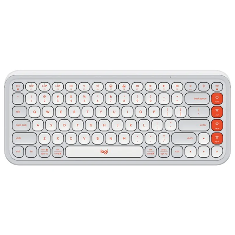 Logitech Pop Icon Keys Bluetooth Keyboard (Off-White, Rose, Lilac, Graphite)