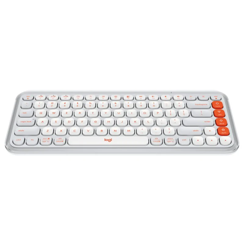 Logitech Pop Icon Keys Bluetooth Keyboard (Off-White, Rose, Lilac, Graphite)