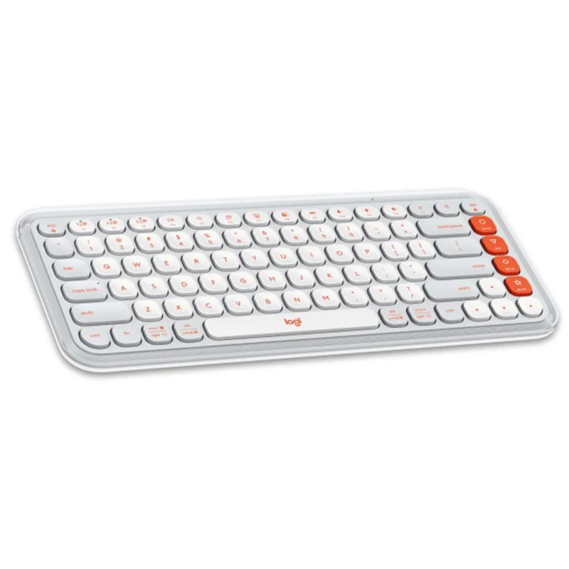 Logitech Pop Icon Keys Bluetooth Keyboard (Off-White, Rose, Lilac, Graphite)
