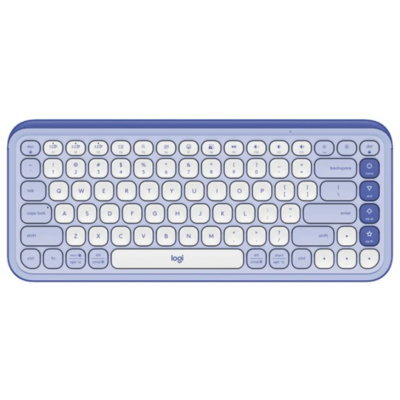 Logitech Pop Icon Keys Bluetooth Keyboard (Off-White, Rose, Lilac, Graphite)