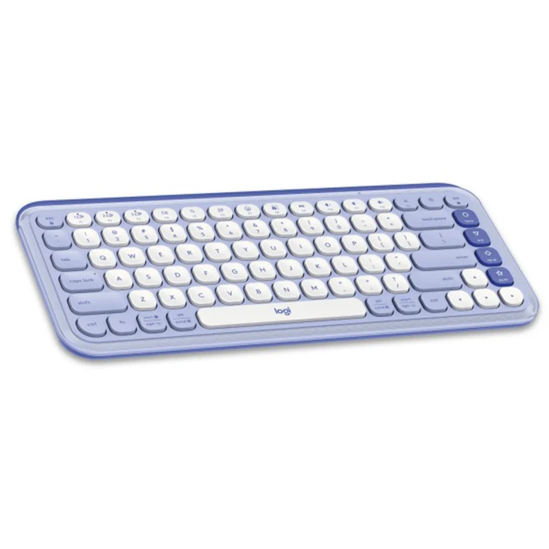 Logitech Pop Icon Keys Bluetooth Keyboard (Off-White, Rose, Lilac, Graphite)