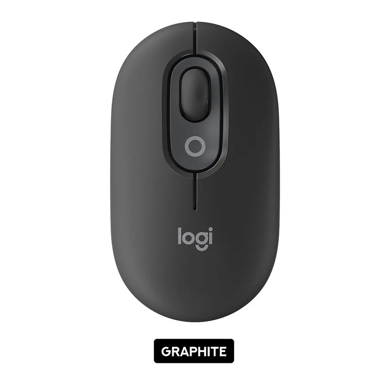 Logitech Pop Mouse Wireless With Customizable Emoji (Graphite, Off-White, Lilac, Rose)