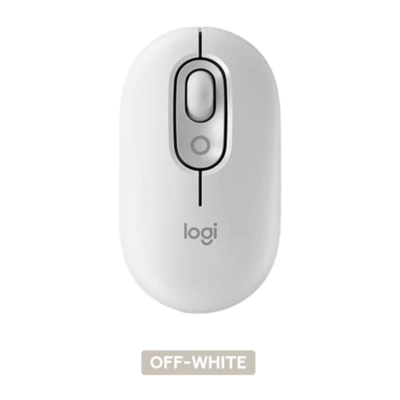 Logitech Pop Mouse Wireless With Customizable Emoji (Graphite, Off-White, Lilac, Rose)