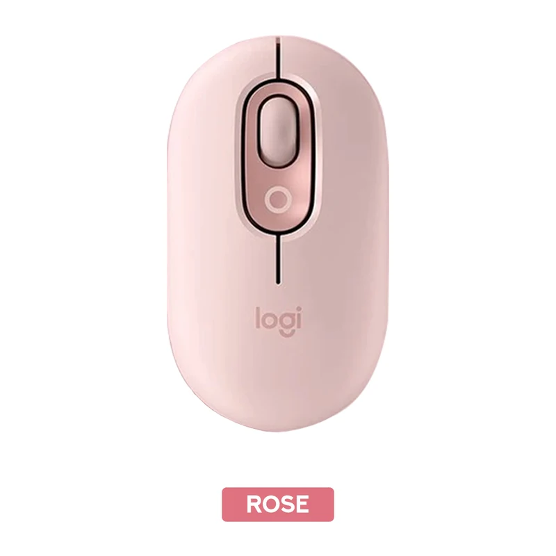 Logitech Pop Mouse Wireless With Customizable Emoji (Graphite, Off-White, Lilac, Rose)