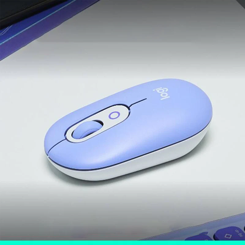 Logitech Pop Mouse Wireless With Customizable Emoji (Graphite, Off-White, Lilac, Rose)