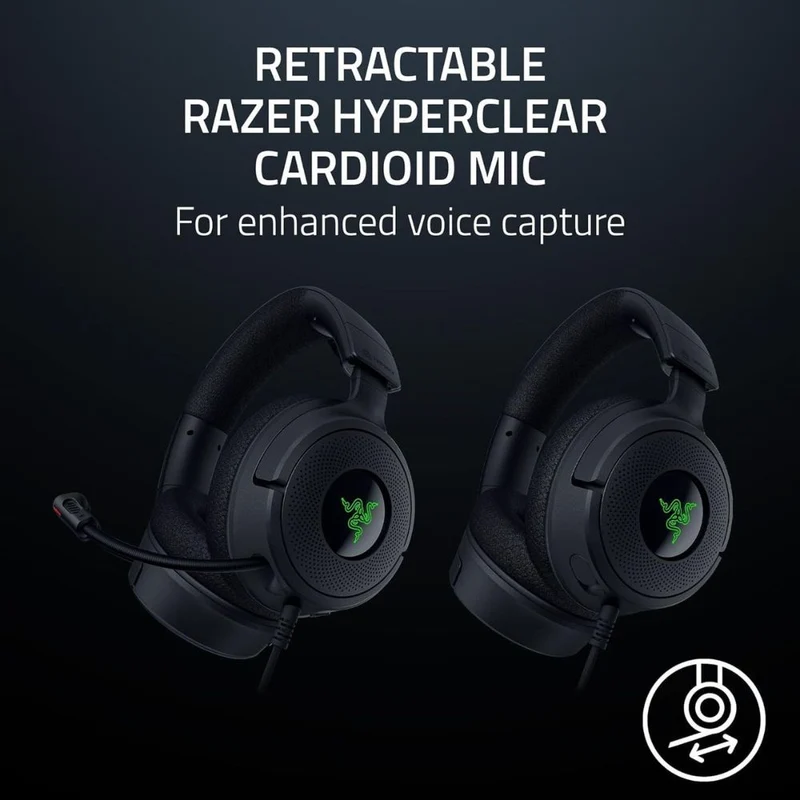 Razer Kraken V4 X Wired Gaming Headset (Black)