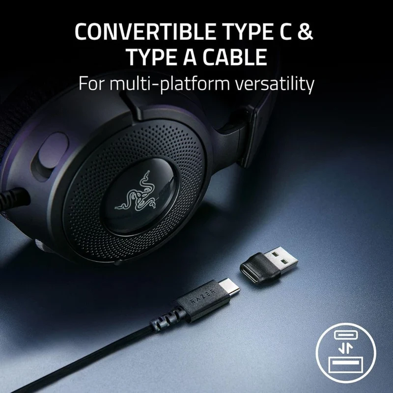 Razer Kraken V4 X Wired Gaming Headset (Black)