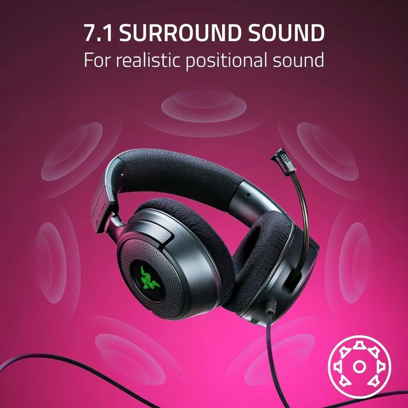 Razer Kraken V4 X Wired Gaming Headset (Black)