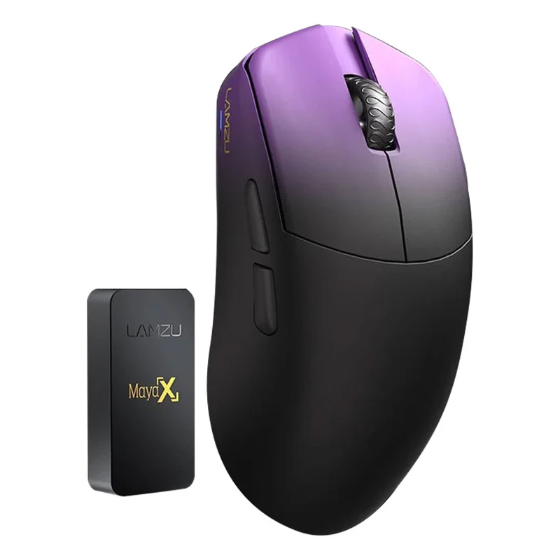 Lamzu Maya X 8K Superlight Wireless Gaming Mouse (Purple Shadow, Charcoal Black, White, Cloud Grey, Light Pink)