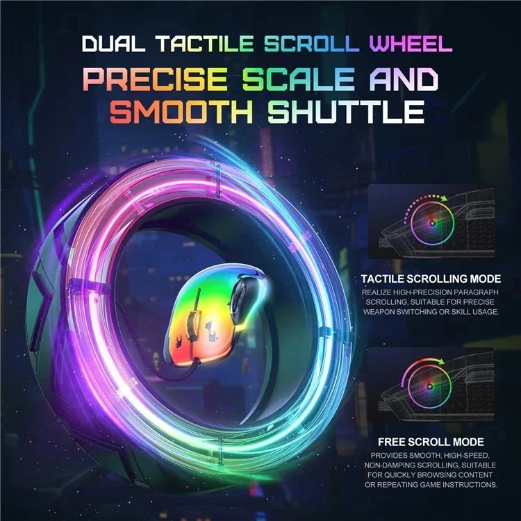 Onikuma CW925 RGB Wired eSports Gaming Mouse (White, Pink, Black)