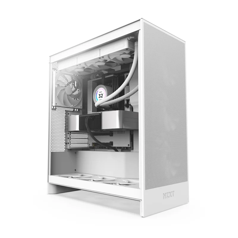NZXT H7 Flow Mid-Tower ATX Airflow Case (Matte Black, Matte White)