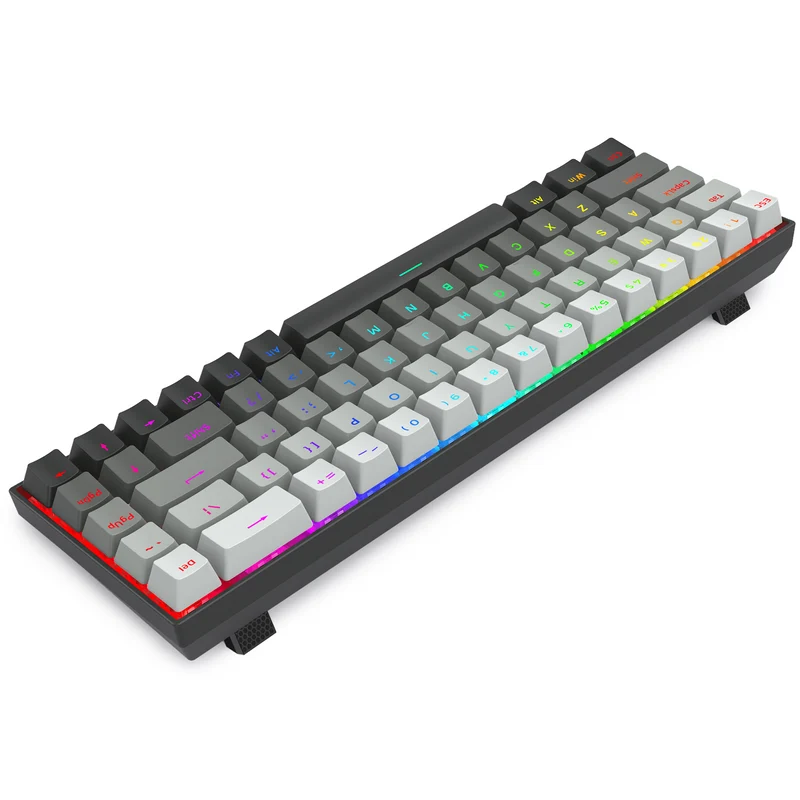 E-Yooso HZ-68 RGB 68-Keys Hot-Swappable Mechanical Keyboard Gradient Grey (Magnetic Switch)