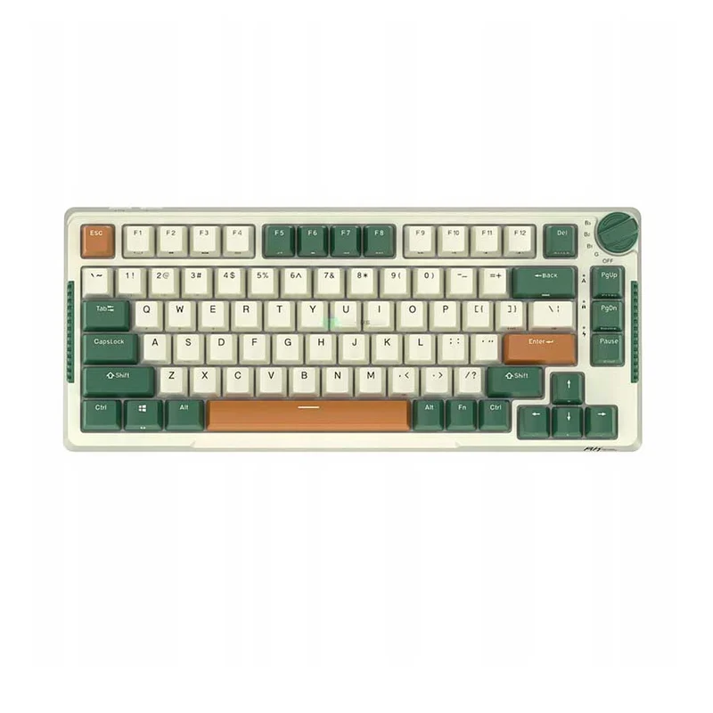 Royal Kludge RK-H81 Tri-Mode RGB 81 Keys Hot Swappable Mechanical Keyboard Time Machine (Brown Switch)