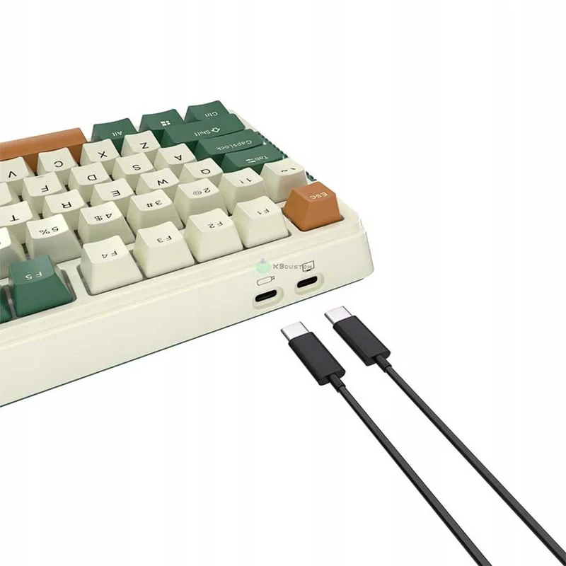 Royal Kludge RK-H81 Tri-Mode RGB 81 Keys Hot Swappable Mechanical Keyboard Time Machine (Brown Switch)