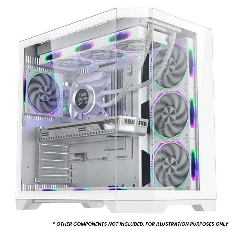Coolman Spectra Luxe ATX Case (Black, White)