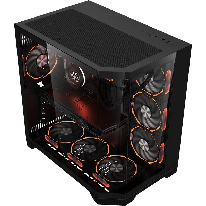 Coolman Spectra Luxe ATX Case (Black, White)