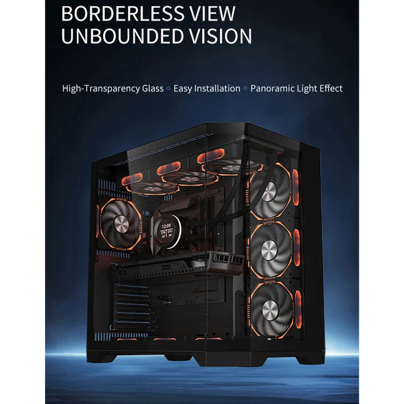 Coolman Spectra Luxe ATX Case (Black, White)