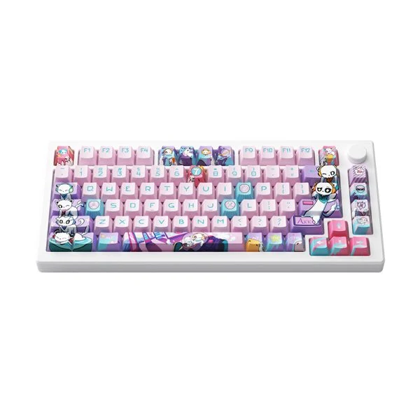 Akko 7th Anniversary MOD 007B HE PC Tri-Mode RGB Mechanical Keyboard (Akko Cream Yellow Magnetic Switch)