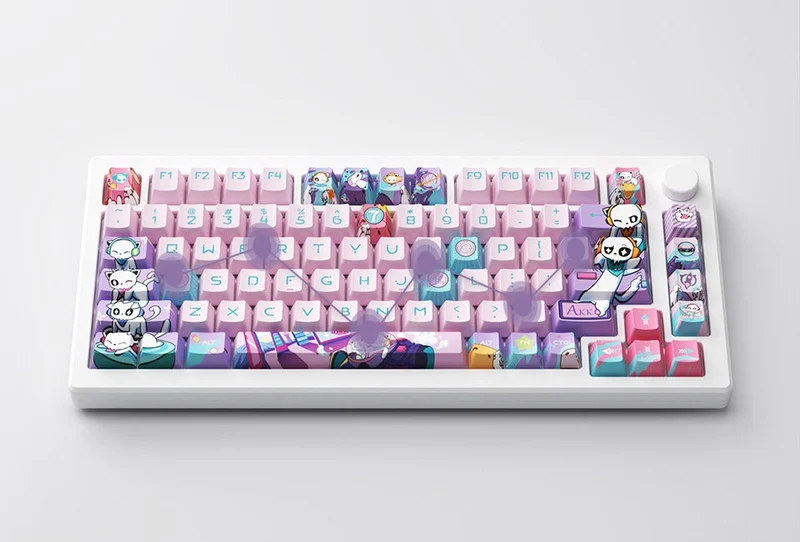 Akko 7th Anniversary MOD 007B HE PC Tri-Mode RGB Mechanical Keyboard (Akko Cream Yellow Magnetic Switch)