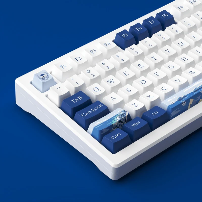 Akko MOD 007B HE PC Santorini Tri-Mode RGB Hot-Swappable Mechanical Keyboard (Akko Cream Yellow Magnetic Switch)