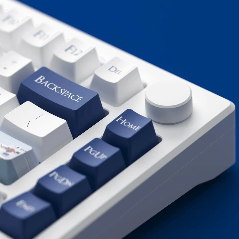 Akko MOD 007B HE PC Santorini Tri-Mode RGB Hot-Swappable Mechanical Keyboard (Akko Cream Yellow Magnetic Switch)