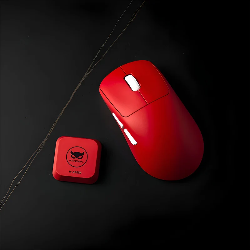 Waizowl OGM Pro V2 Wireless Ultralight Tri-Mode eSports Mouse (Black, Red, Pink)