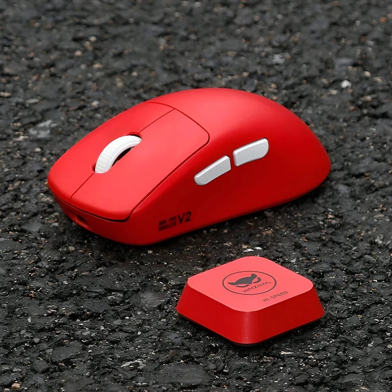 Waizowl OGM Pro V2 Wireless Ultralight Tri-Mode eSports Mouse (Black, Red, Pink)
