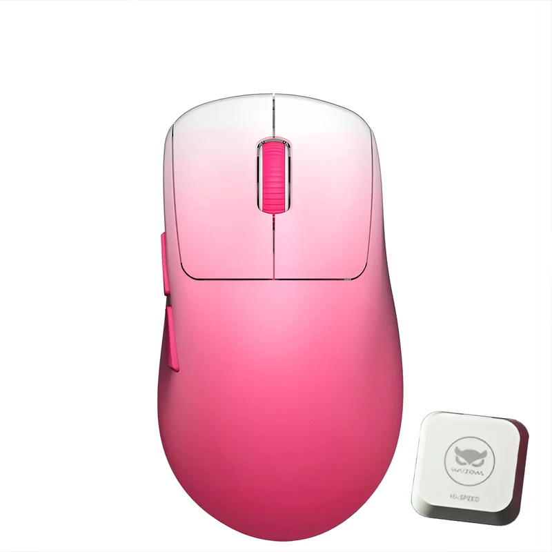Waizowl OGM Pro V2 Wireless Ultralight Tri-Mode eSports Mouse (Black, Red, Pink)