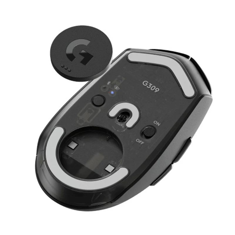 Logitech G309 Lightspeed Wireless Mechanical Mouse (Black, White)