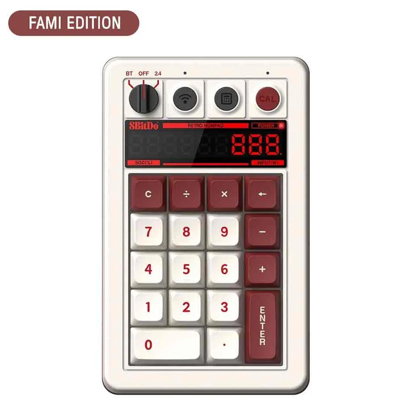 8Bitdo Retro 18 Mechanical Numpad (B5HB) (Fami Edition, N Edition, C64 Edition, M Edition)