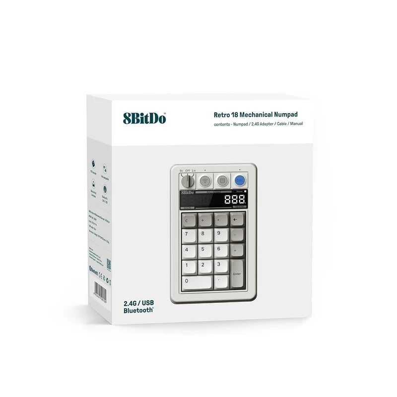 8Bitdo Retro 18 Mechanical Numpad (B5HB) (Fami Edition, N Edition, C64 Edition, M Edition)