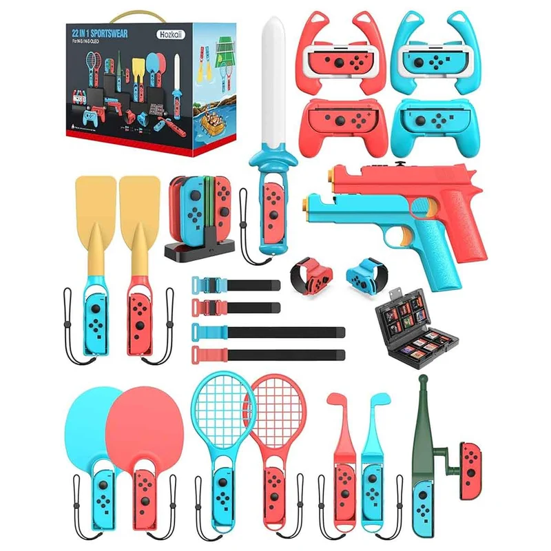 Hozkaii 22-in-1 Switch Sports Accessories for Switch/ Switch OLED (TNS-2170)