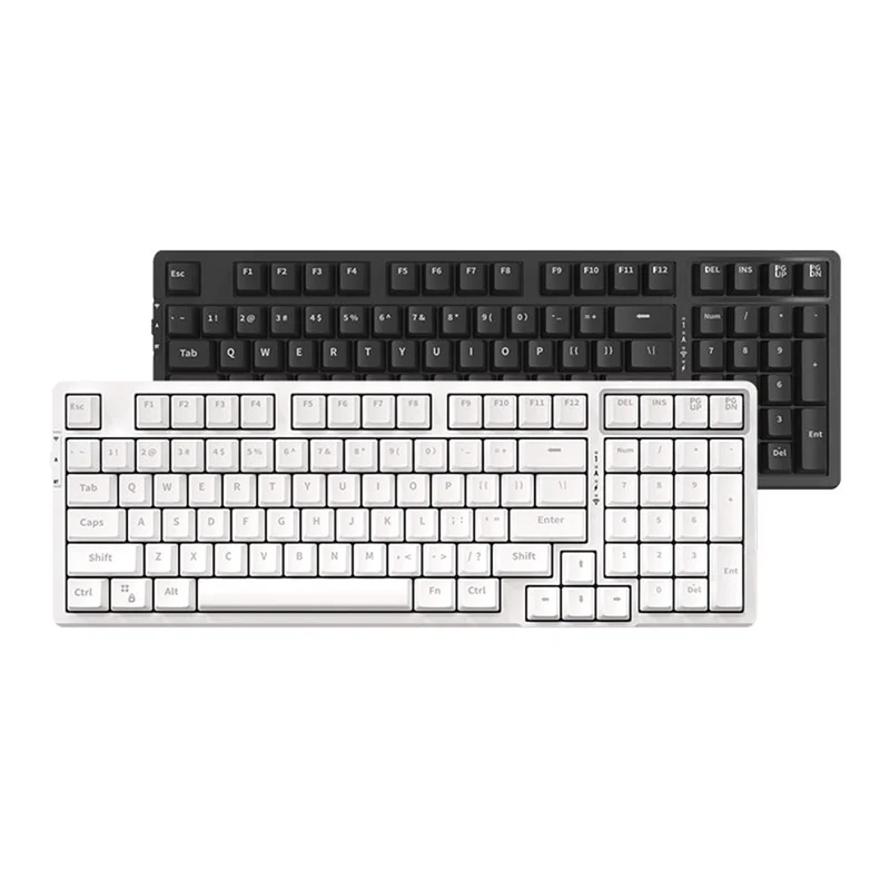 VGN V98 V2 Gaming Mechanical Keyboard Numbani Switch (Black, White)