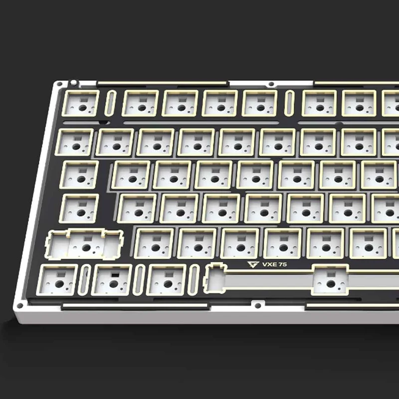 VXE75 Aluminum Gasket Structure Wireless Mechanical Keyboard (Pink) (Ice Berry Switch)