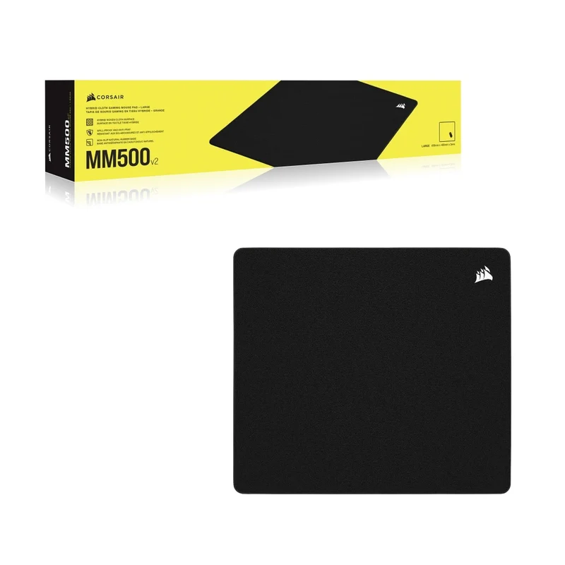 Corsair MM500 V2 Hybrid Cloth Gaming Mouse Pad (Large, Extended)