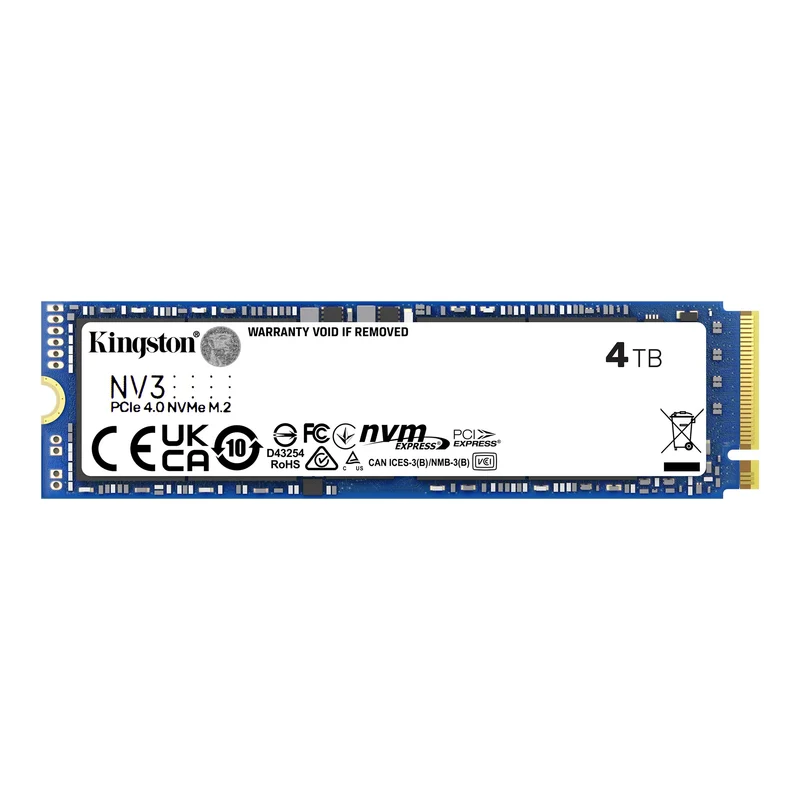 Kingston 4TB NVE3 M.2 2280 PCIe 4.0 NVMe SSD (SNV3S/4000G)