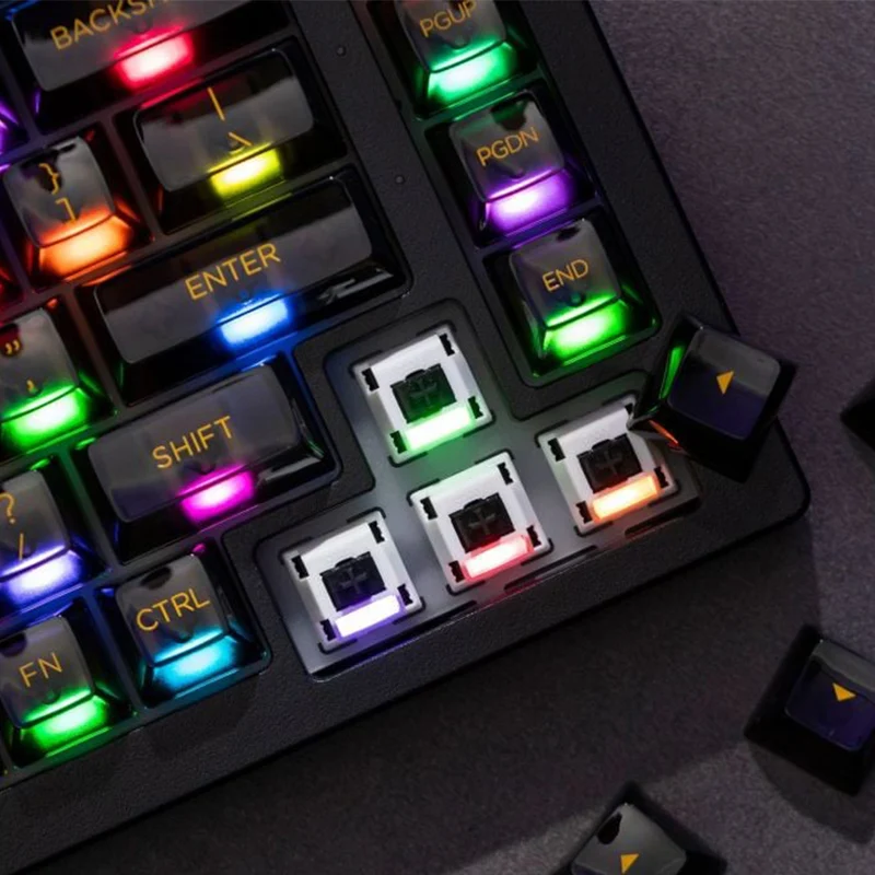 Akko Black Clear 5075B Plus Multi-Mode RGB Hot-Swappable Mechanical Keyboard (V3 Piano Pro Switch)
